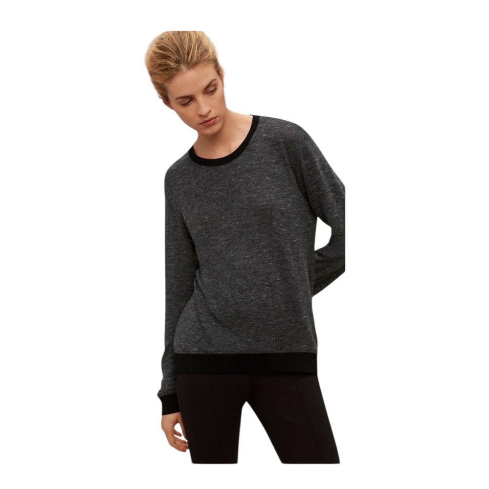 🚨𝐂𝐋𝐄𝐀𝐑𝐎𝐔𝐓 𝐒𝐀𝐋𝐄🚨 𝐖𝐈𝐋𝐅𝐑𝐄𝐃 Lightweight Knit Long Sleeve Top – Charcoal